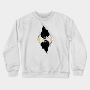 Black and Gold Zodiac Sign GEMINI Crewneck Sweatshirt